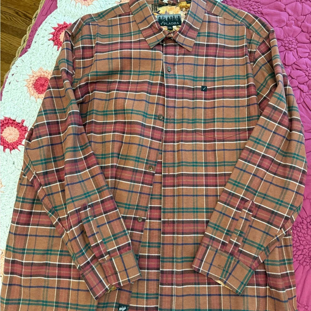 Plaid Button Down Shirt in Red and Green